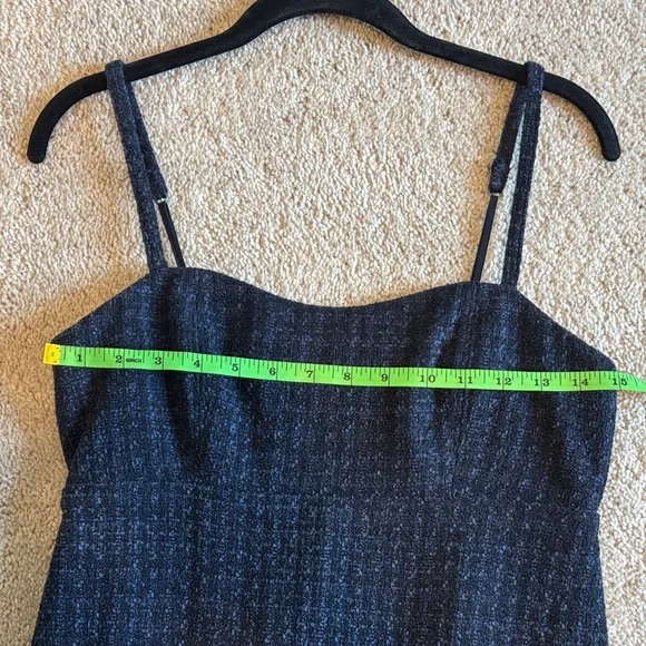 NWT Abercrombie & Fitch Small Tall Dark Blue Tweed skort Dress - Picture 10 of 11